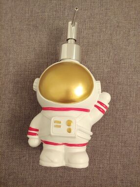 Astronaut Soap Dispenser - White & Gold